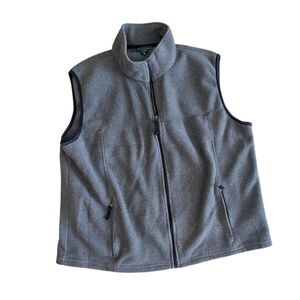Men's fleece LL bean large gray vest‎